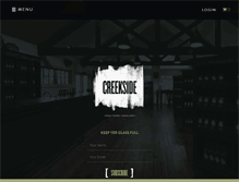 Tablet Screenshot of creeksidewine.com